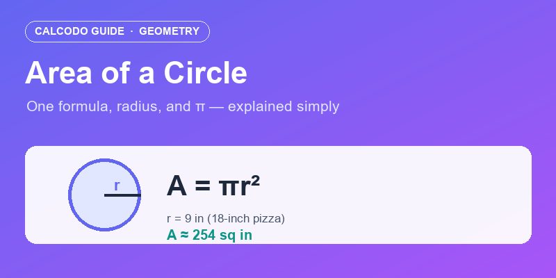 Geometry 101: How to Calculate the Area of a Circle